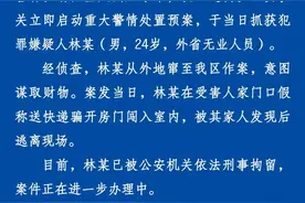 男子意图谋取财物假称送快递闯入家中，杭州警方：已刑拘图片