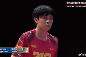 王楚钦胜樊振东，山东魏桥晋级乒超决赛图片