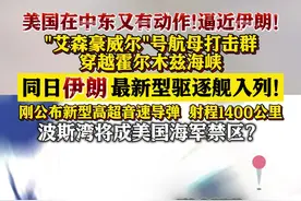 美军“艾森豪威尔”号航母逼近 伊朗新舰入列图片