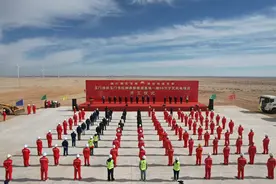 玉门油田：首个风电项目开工，新能源再添新画卷图片