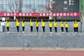 招远龙馨学校举行戚家拳展示比赛图片