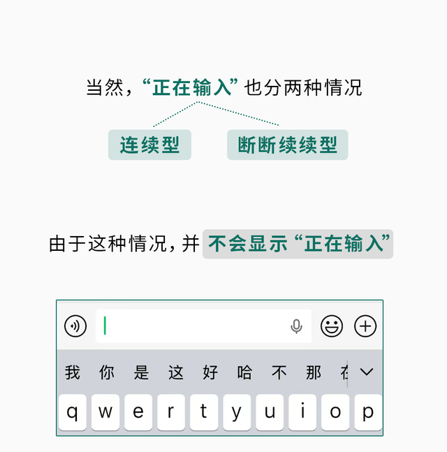 微信聊天反复出现“对方正在输入…”，说明对方在干什么？