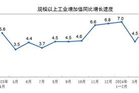 国家统计局：2024年4月份规模以上工业增加值增长6.7%图片