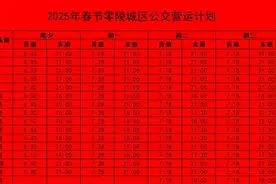 永州公交2025年“春节”期间运营调整公告图片