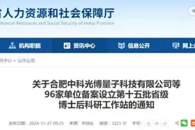 省级博士后科研工作站，淮南新增6家！图片