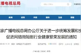 广电总局：落实微短剧“分类分层审核”制度图片