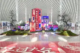 春梅盛开年意浓！深圳机场一步一景“行花街”图片