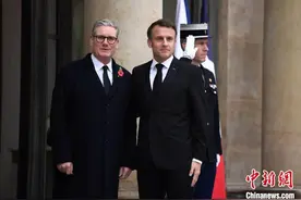 英国首相斯塔默访问法国图片