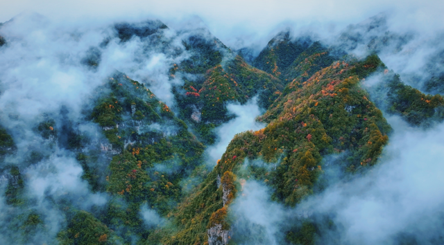 长潭河的秋：打翻调色盘的人间仙境