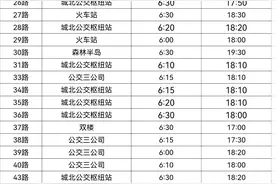 注意！​公交车运行时间将调整图片