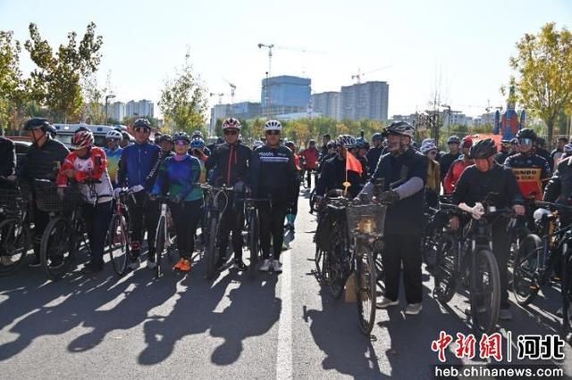 河北曲周举办“骑聚千年凤城 共赏银杏美景”主题骑行活动
