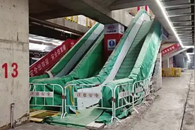 太原地铁1号线龙城大街东站装修全面铺开图片