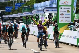 2024环岛赛首赛段战罢 意大利车手收获黄衫图片