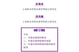 张昊彦 连佳鑫｜“双轨制”外国法查明模式的“得”与“失”图片