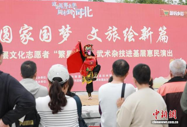 河北沧州：非遗进景区 狮城韵味浓