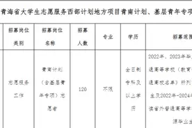 2024年青海省大学生志愿服务西部计划地方项目青南计划、基层青年专项招募公告图片