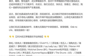 武汉草莓音乐节2024阵容公布！演出时间表快收藏→图片