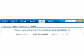 福建省莆田市2024年上半年全市生产领域工业产品质量市级监督抽查结果公示图片