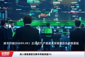 纳入港股通首日顺丰同城涨超5%视频封面