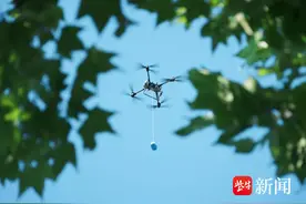南京浦口区无人机支援防汛一线图片