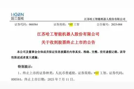 哈工智能进入退市倒计时 知名投资女将步入残局：旗下两家上市公司已被“*ST”图片