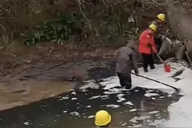 一河道出现大片褐色漂浮物？当地河长办回应图片