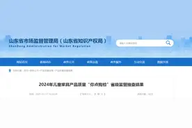 山东省市场监管局发布2024年儿童家具产品质量“你点我检”省级监督抽查结果图片