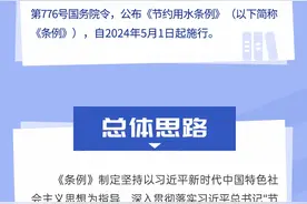 一图读懂《节约用水条例》 5月1日起施行（附全文）图片