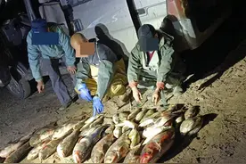 过年盗捕江鱼，渔政天眼紧盯作案团伙图片