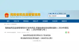 海南省药品监督管理局关于发布药品质量抽查检验结果的通告（2024年第五期）（2024年第12号）图片