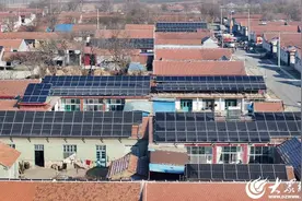 黄三角农高区首个整村光伏集中汇流项目并网图片