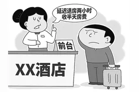 “延迟退房2小时加收半天房费”是一种侵权算法图片