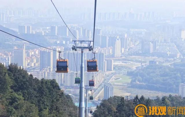 赴云端 瞰胜景！南昌梅岭云端索道迎来首批“空中游客”
