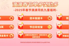 滴滴春节发放超4亿元司机补贴 上线免佣卡流水加速卡等九重福利图片