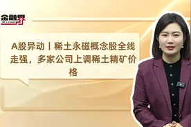 A股异动丨稀土永磁概念股全线走强，多家公司上调稀土精矿价格