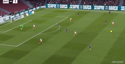 西甲：巴萨3-1逆转马竞