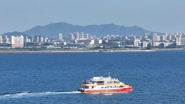 爆火！坐船去红岛，海上穿越跨海大桥，船上赏鸥、赏落日奇景……