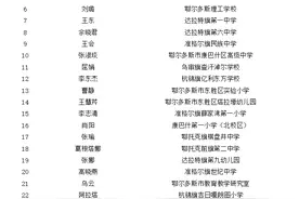 鄂尔多斯教师节表彰名单、名师名班主任名校园长名单出炉！公示中→图片