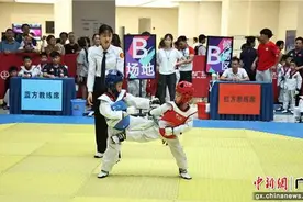 南宁市西乡塘区学生（少年儿童）运动会跆拳道比赛开幕图片