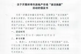 蚌埠房产市场“卖旧换新”活动倡议发布图片