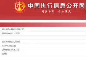湖北消费金融成为“被执行人”，为2024年消金公司首家图片