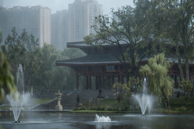 周末必打卡！西安4个雨天氛围感公园→