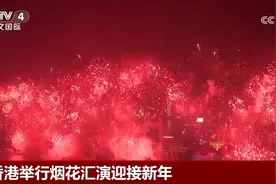 视听交融“感官盛宴”寄托美好祝愿 香港举行烟花汇演迎接2025年图片