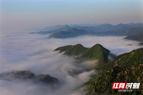 湖南洪江区：云端之上，定格云海日出的诗意画卷