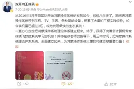 深开鸿CEO王成录晒哈工大博士录取通知书，回应网友鸿蒙PC版会有的！图片