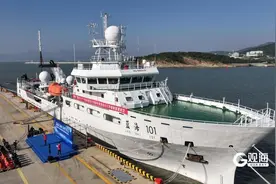 “蓝海101”号从青岛起航，执行“2024年度中西印度洋公海渔业资源调查”航次图片