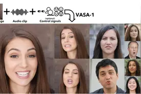 微软推出新型AI工具VASA-1，可将照片转化为逼真视频图片