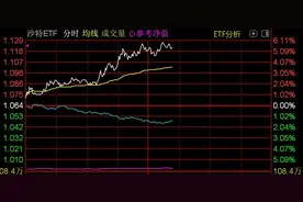 跨境ETF盘中活跃，沙特ETF午后一度涨超6%图片