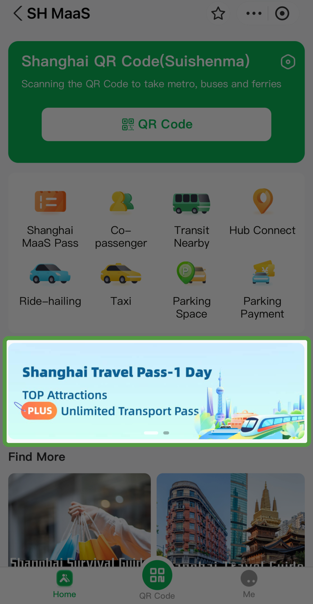 “随申行”上线“出行文旅一日通票”（Shanghai Travel Pass），一票在手，境外游客畅游上海
