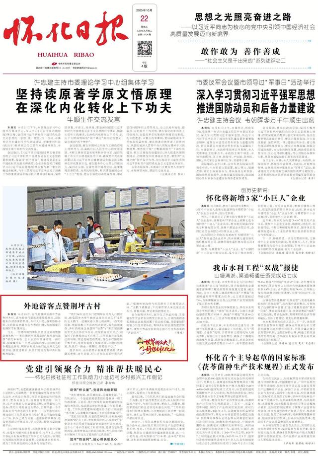 世界那么大 好想去怀化｜外地游客点赞荆坪古村